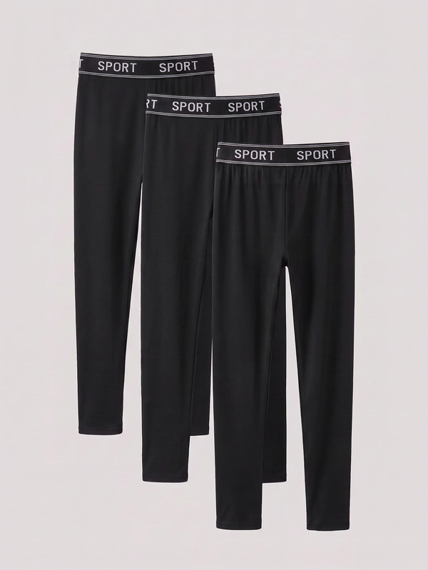 Kids Tween Boy Casual Sports Letter Waistband Sweatpants, Suitable For Commuting, School, Daily Casual, Sports, Travel, Spring And Summer Clothes