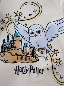 HARRY POTTER X SHEIN Baby Girl Cartoon Print Romper - Apricot - View 5