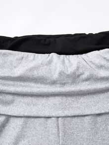 SHEIN 青少年女孩黑色與灰色套裝，彈性腰寬腿褲，買1送1 - 彩色 - 查看 6