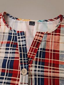 SHEIN 女款梭織印花休閒秋季襯衫 - 彩色 - 查看 3