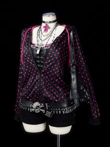 Sunspun Plus Size Polka Dot Hooded Zip-Up Sweatshirt, Autumn/Winter Fall - Hot Pink - View 6
