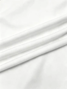Franclia 女款黑白刺繡花卉T恤，優雅休閒上衣，茶會花卉拼接設計，蝴蝶結圓領，適合通勤、度假約會穿著 - 白色 - 查看 5