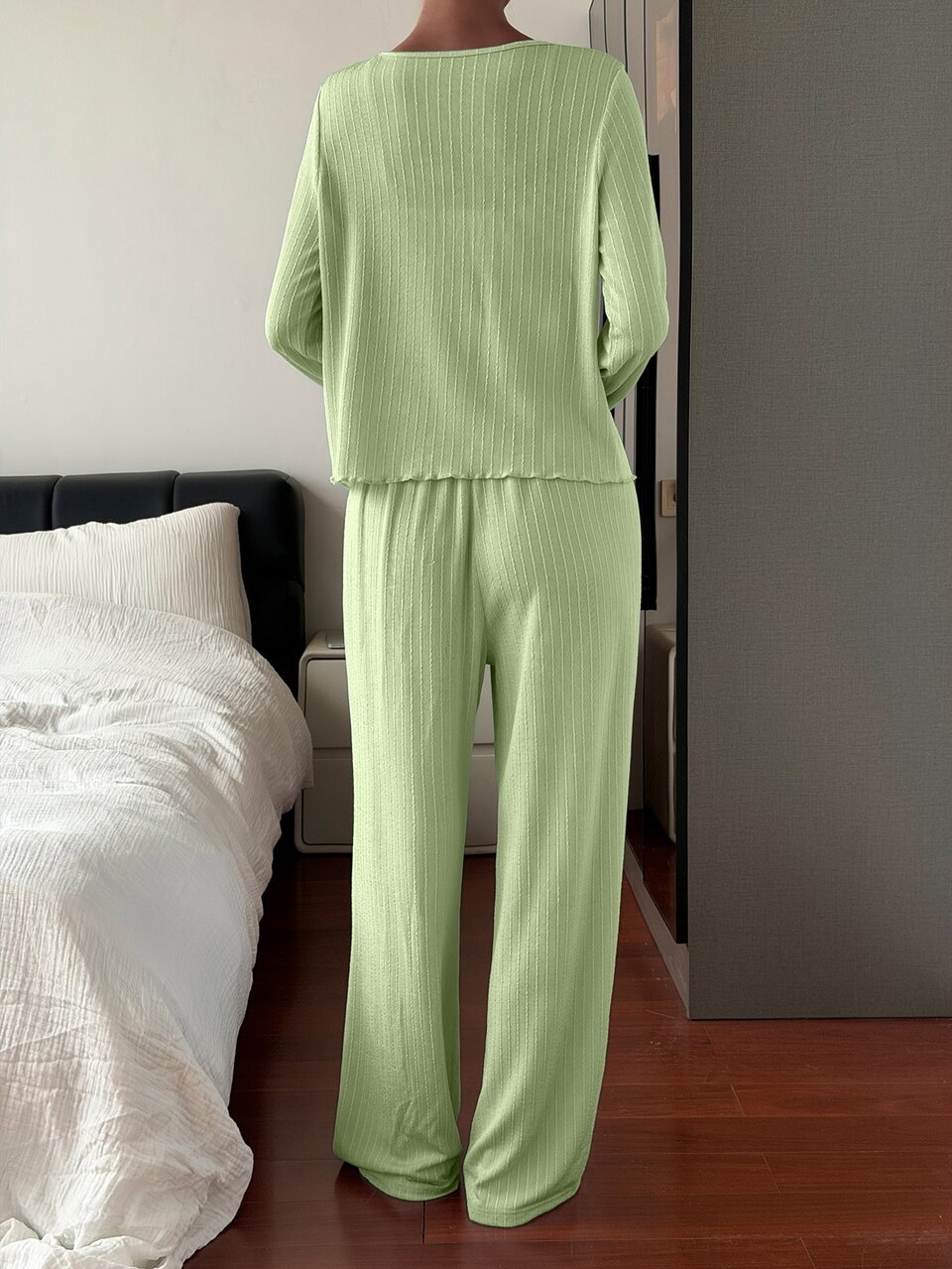 Women's Striped Camisole, Pants And Cardigan Casual Daily Home Sleepwear Set