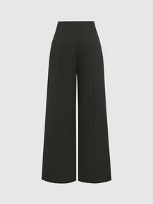 Sweetra Women's Solid Color Casual Versatile Daily Wear Long Pants - Grey - View 2