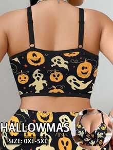 AltCore Halloween Plus Size Wireless Bra, 1pc - Multicolor - View 2
