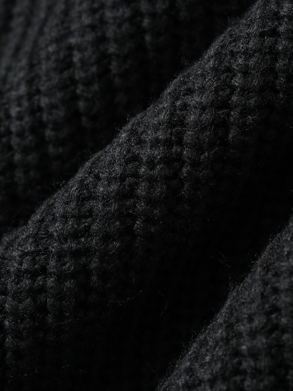 Autumn/Winter Black Turtleneck Fitted Long Sleeve Cuffed Hem Men's Sweater