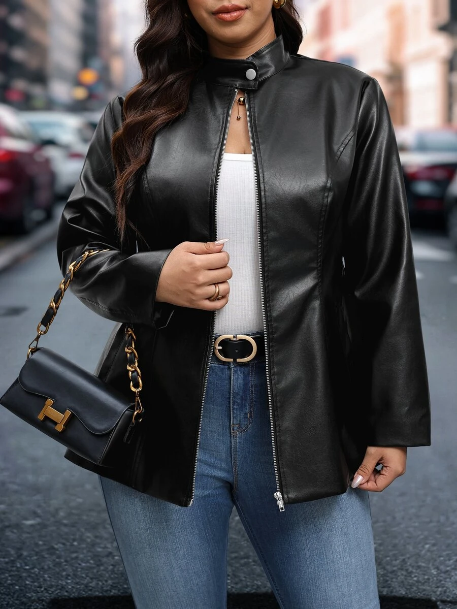 Chikora Plus Size Autumn Fashion Versatile Jacket