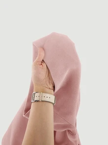 SHEIN Girlism 青少年女孩收腰時尚短版長袖運動衫 - 粉色 - 查看 6