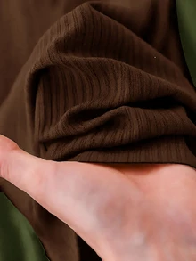 CosyJoli 大尺碼休閒紋理克ريب布料極簡口袋長褲2件套 - 彩色 - 查看 3