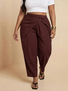Slaydiva Spring/Summer Elegant Commute & Casual, Birthday Party, Graduation, Student Wear, Daily Outing, All- - Rust Brown - View 3