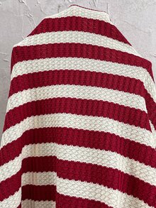SHEIN Maternity Striped Round Neck Long Sleeve Casual Versatile T-Shirt - Red - View 4