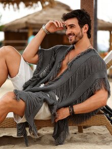 Ironwick Cárdigans para Hombre - Gris Oscuro - Ver 1