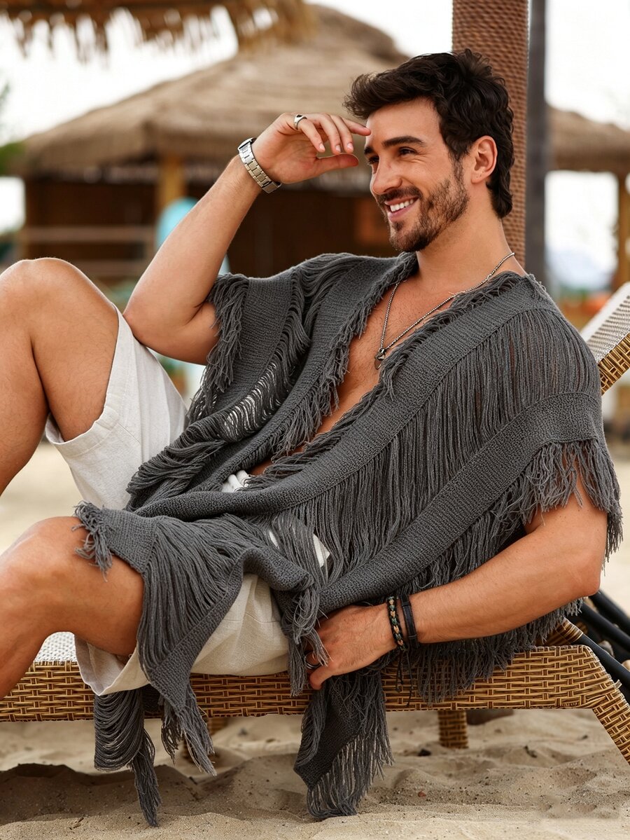 Ironwick Cárdigans para Hombre - Gris Oscuro - Ver 1