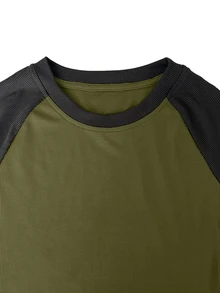 IslaSuriya Women's Korean Style Fashion Contrast Color Long Sleeve Top For Daily Wear - Multicolor - View 3