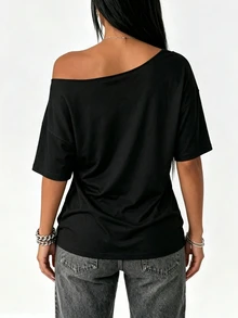 Zyxie Plus Size Women's Top With Distressed Design, Suitable For Date And Party Wear - Black - View 3
