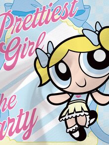THE POWERPUFF GIRLS X SHEIN Baby Girl Letter Cartoon Print Crew Neck Long Sleeve Casual Sweatshirt - White - View 5