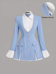 Blue and White
