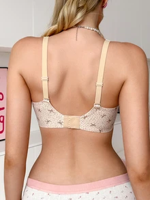PetitDoll Women's Wireless Casual Comfortable Bra Single Pack Jelly Bra - Beige - View 2