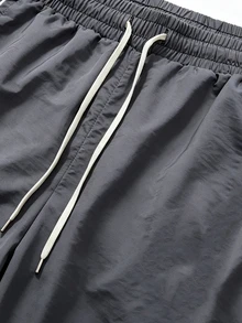 Sport MetroGents Men's Colorblock Patchwork Sports Long Pants - Dark Grey - View 6