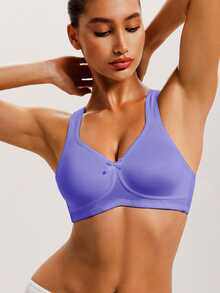 Barelissa 1pc Women's Wireless Bra - Purple - View 1