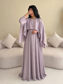 Yasmyna Women's Long Slim Fit Comfortable Design Fashion Elegant Dress - Dusty Pink - View 3