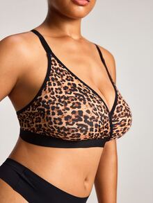 SHEIN Plus Size Bra, Wire-Free, Mold-Free Cup, 1pc - Multicolor - View 5