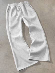 STEELVANCE Men's Elastic Waist Animal Print Casual Everyday Sweatpants - Grey - View 2