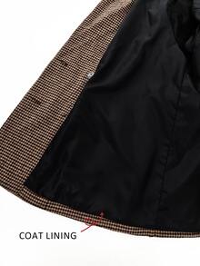 Auvina Plus Size Women's Plaid Casual Commute Travel Long Sleeve Blazer Suit Set - Multicolor - View 7