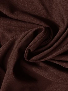 Plussiva Plus Size Maternity Casual Versatile Solid Color Flare Pants - Brown - View 8