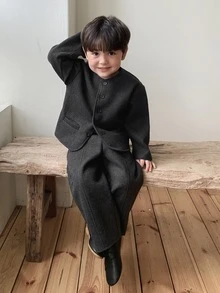 Dazy Kids Infant (Boy) Autumn/Winter Long Sleeve Jacket Set - Grey - View 7