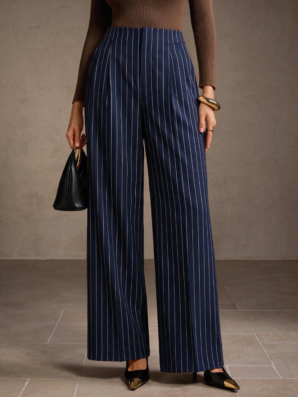 MOTF ELEGANT COMMUTER STRUCTURED STRAIGHT LEG PANTS