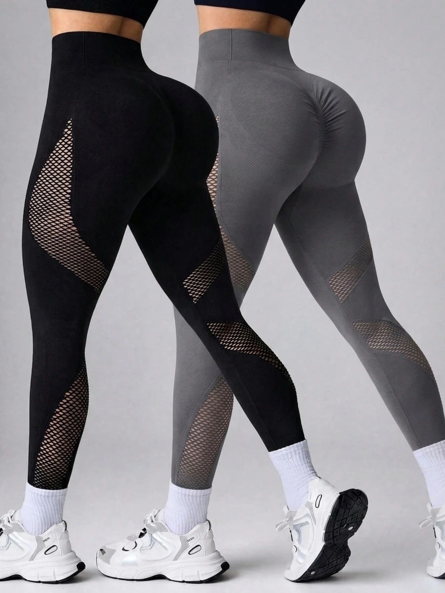 Velisys Velisys Women's Seamless High Elasticity Sports Yoga Fitness Tight Leggings - Multicolor - View 1