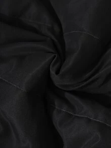 SHEIN Tween女孩3件套套裝，簡約休閒秋冬組合。立領印花短版背心搭配灰色長袖內搭層與喇叭褲，彈性內層貼身，蓬鬆背心，可單穿或疊穿，適合日常上學、外出與旅行，百搭實用 - 灰色 - 查看 9