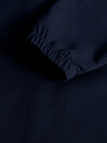 Manfinity LEGND 男士休閒百搭翻領夾克外套，秋季 - 藏蓝色 - 查看 4