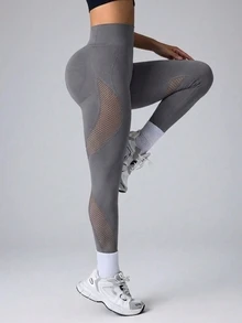 Velisys Velisys Women's Seamless High Elasticity Sports Yoga Fitness Tight Leggings - Multicolor - View 4