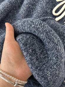 Muvela 女款拼色休閒百搭日常開襟衫 - 藍色 - 查看 5