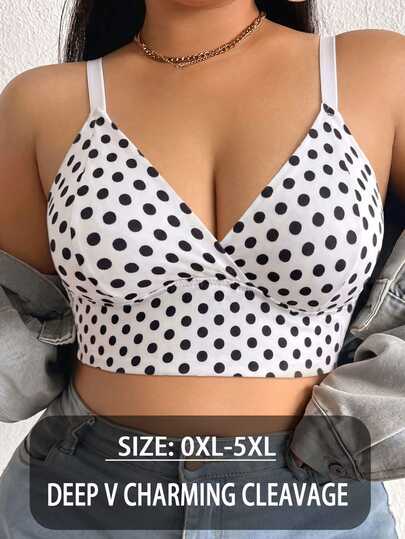 AltCore Halloween Plus Size Wireless Bra Single Piece