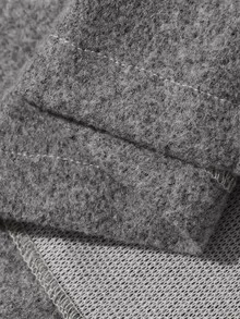 DAZY Autumn/Winter Grey Sleeveless A-Line Wool Tank Dress, Slim Fit Elegant Date Commute Wedding Women's Short Dress - Grey - View 9