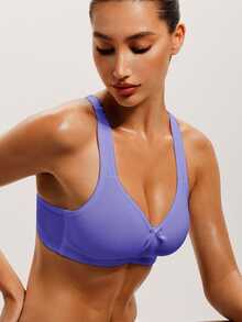 Barelissa 1pc Women's Wireless Bra - Purple - View 4