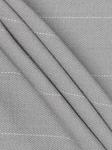 SLATEMANN Men's Navy Blue Striped Long Pants, Fashion Design Loose Fit Versatile Casual Wide Leg Trousers - Light Grey - View 7