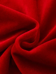 SHEIN Souflis 2pcs/Set Baby Girl Christmas Hooded Cape Shawl And Patchwork Plush Dress, Suitable For Autumn/Winter, Christmas Party Outfit - Red - View 8