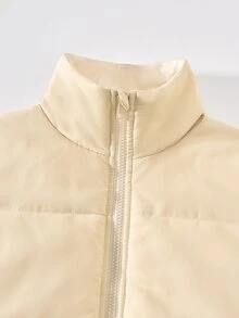 SHEIN 3件組青少年女孩休閒絎縫背心＋長袖修身T恤＋V腰長褲套裝 - 彩色 - 查看 6
