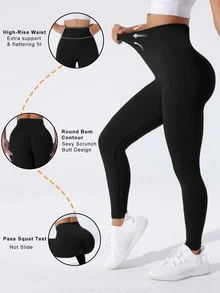 Velisys Velisys Women's High Waist Daily Fitness Workout Leggings - Multicolor - View 5