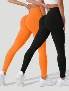 Velisys Velisys Women's High Waist Daily Fitness Workout Leggings - Multicolor - View 1