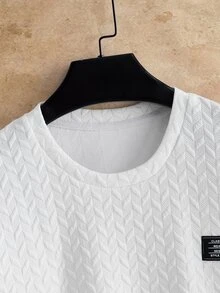 HIMLAND Men's Casual Long Sleeve T-Shirt For Daily Wear - White - View 3