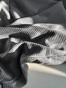 Solflare 大尺碼深灰色針織短版運動衫 - 深灰色 - 查看 5