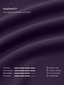 GLOWMODE FeatherFit™ Active Ambition Buttery-Soft Square Neck Twisted Open Back Removable Cups Crop Active Tank Top Low Impact Yoga Pilates Studio Daily Wear - Purple - View 6