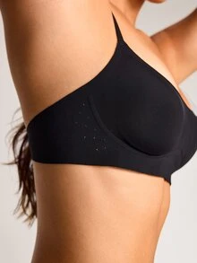 Barelissa 1pc Women's Square Neck Seamless Bra - Black - View 4