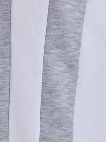 Manfinity CasualCool Fashion Colorblock Men's Pullover Sweatshirt - Light Grey - View 5