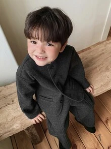 Dazy Kids Infant (Boy) Autumn/Winter Long Sleeve Jacket Set - Grey - View 6